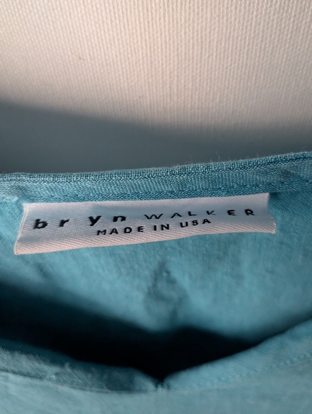 Bryn Walker blue Judy linen kangaroo pocket top 3/4 sleeves size XS - Picture 4 of 5